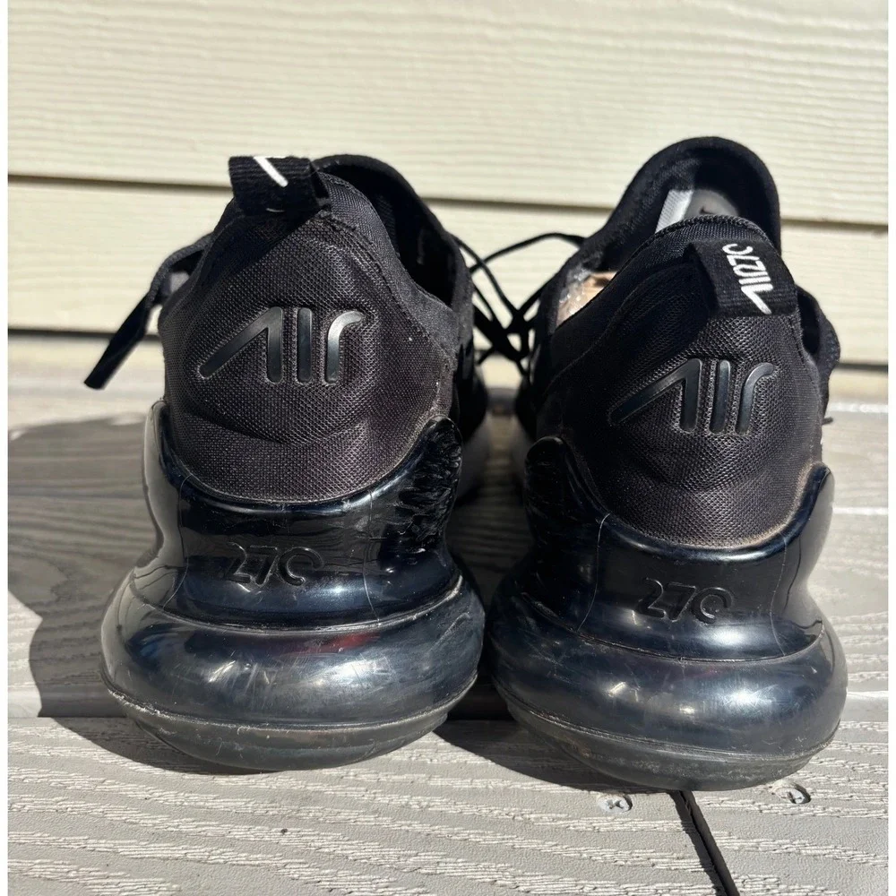 Nike Air‎ Max 270 Black White Athletic Sneakers Men's Size 12 AH8050-002